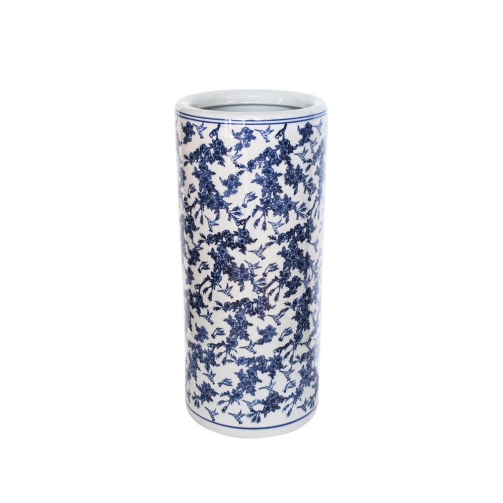 Βάζο δαπ. / ομπρελοθήκη  blue porc.flower 20x45cm Plastona 00.03.34040