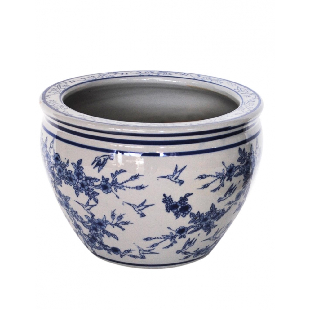 Κασπώ blue porc.flower 41x31cm Plastona 00.03.34043