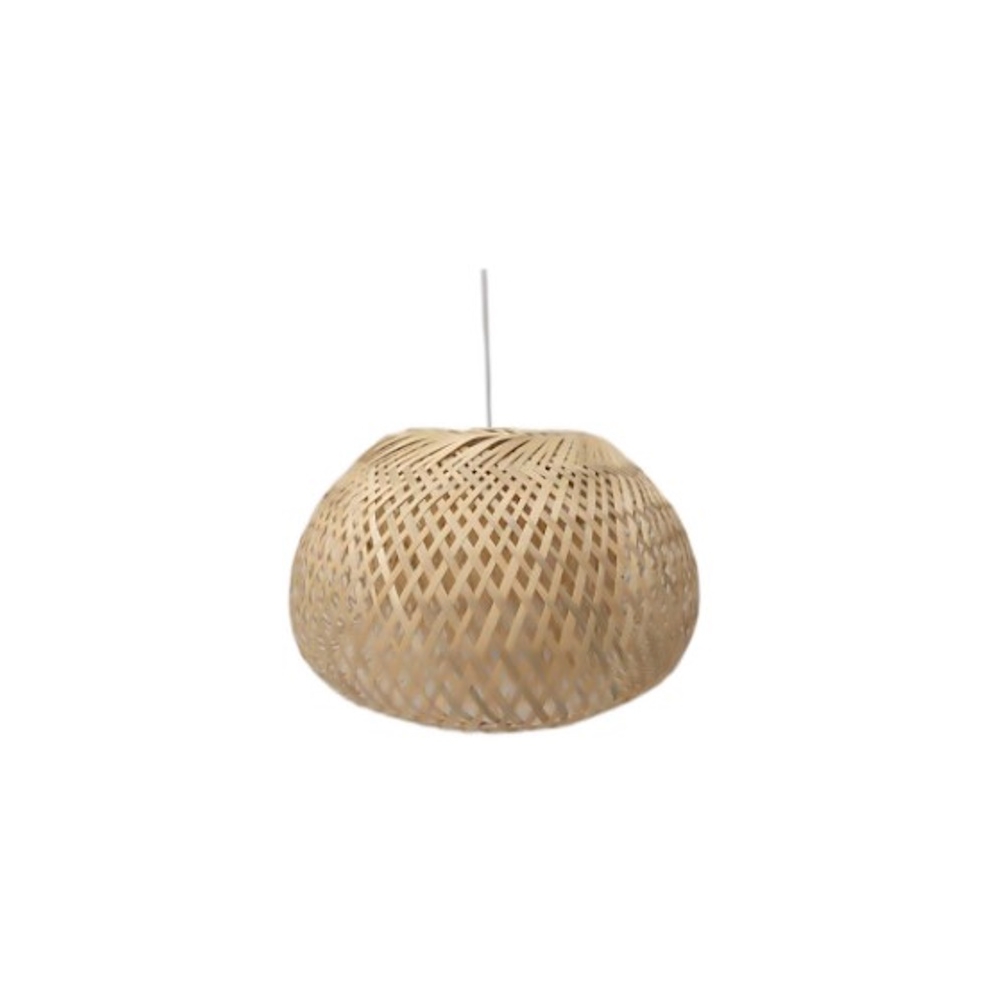 Kαπέλο φωτιστικού μπουλ φυσικό rattan Φ45Χ24 Plastona 00.06.66221