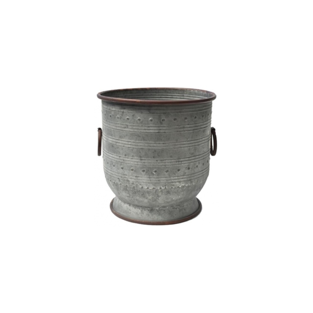 Βάζο vintage zinc  31X31 Plastona 00.07.7106B