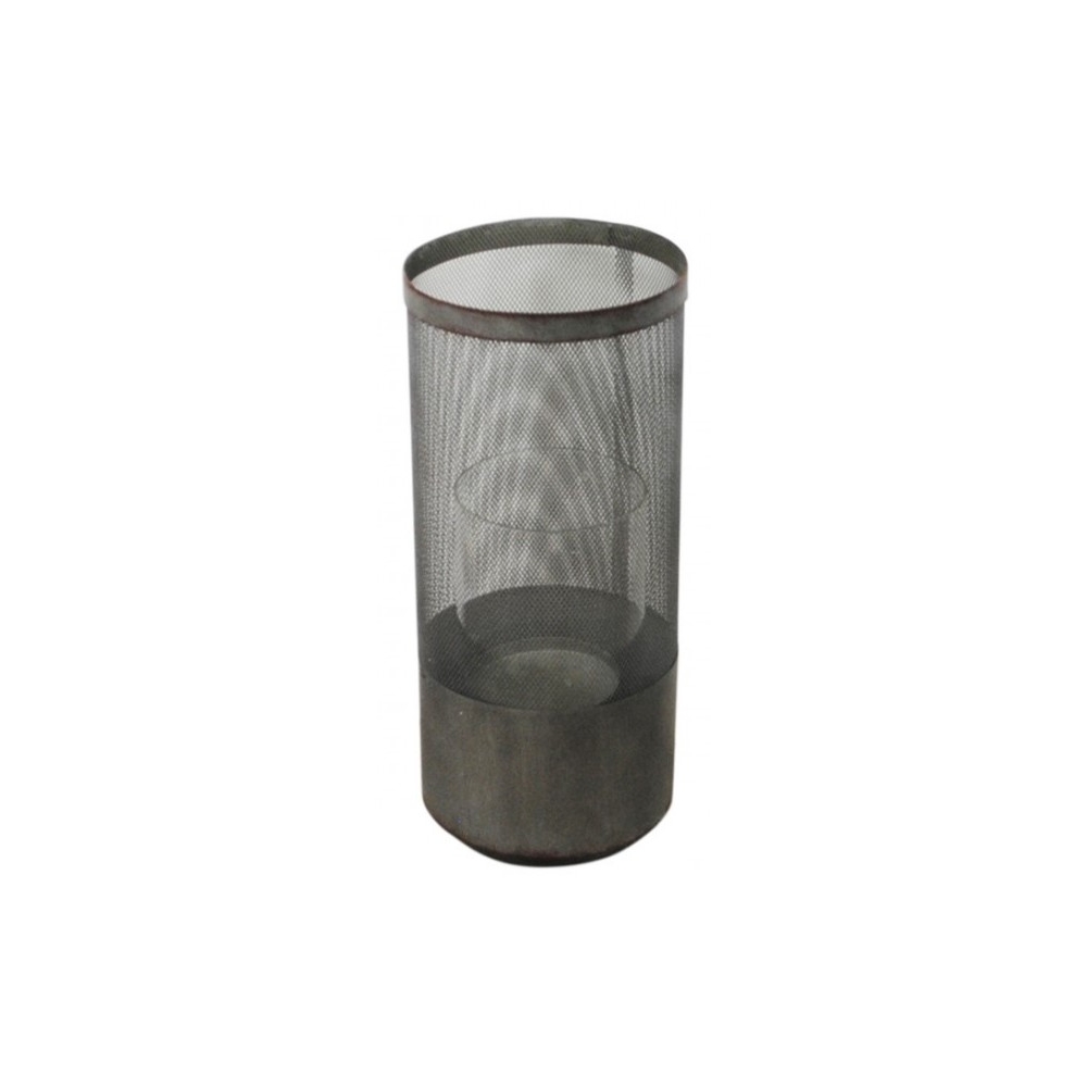 Κηροπήγιο μεταλ.γκρι σκ. Φ15Η35,5cm Plastona 012.862416046