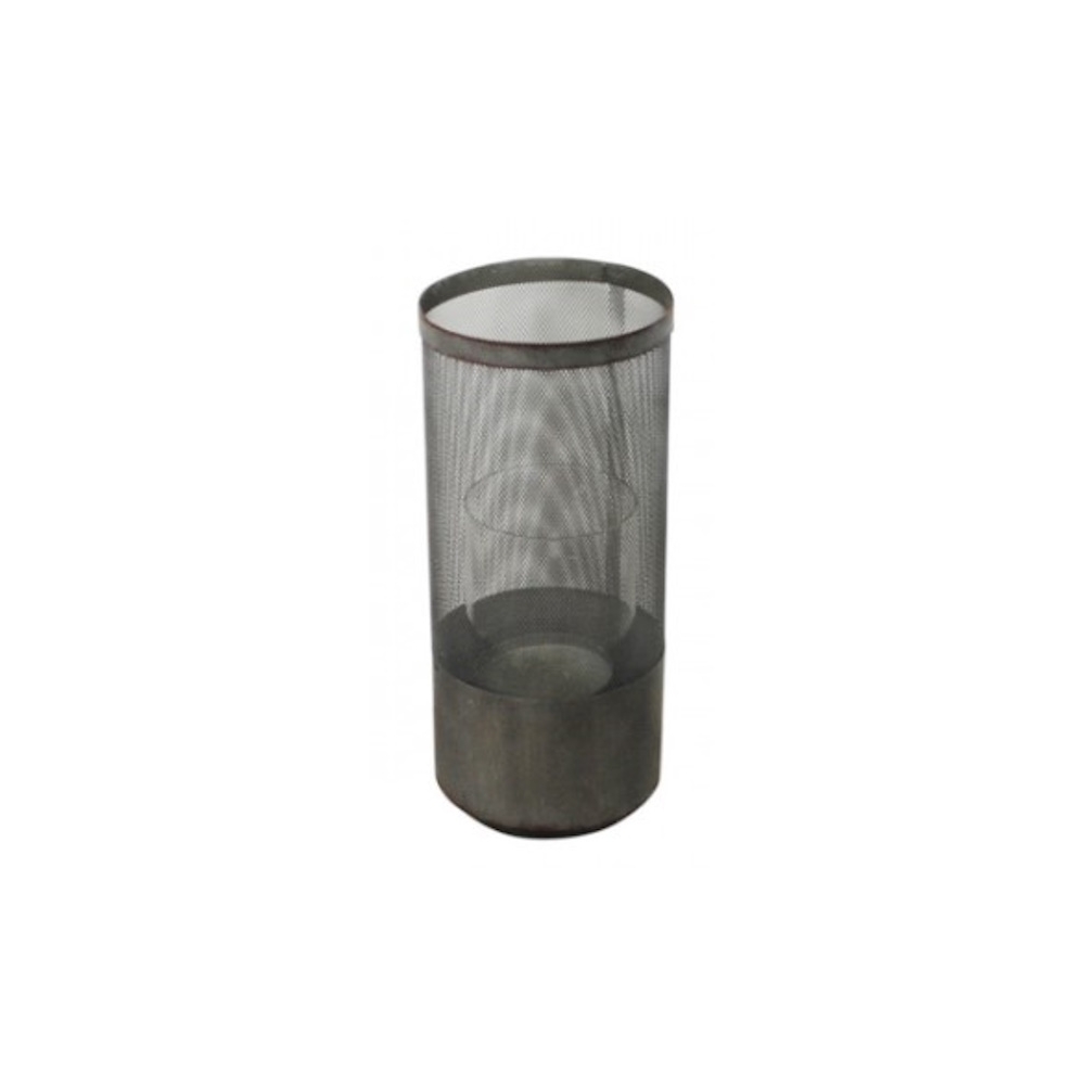 Κηροπήγιο μεταλ.γκρι σκ. Φ18Η40,5cm Plastona 012.862416047