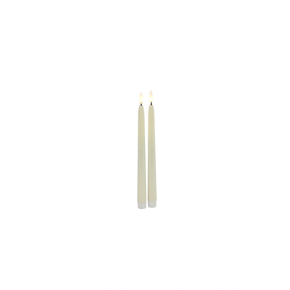 Κερί κηροπηγίου LED/Remote Ctr/Timer 2,2Χ28 λευκό σ/2 Plastona 013.801853