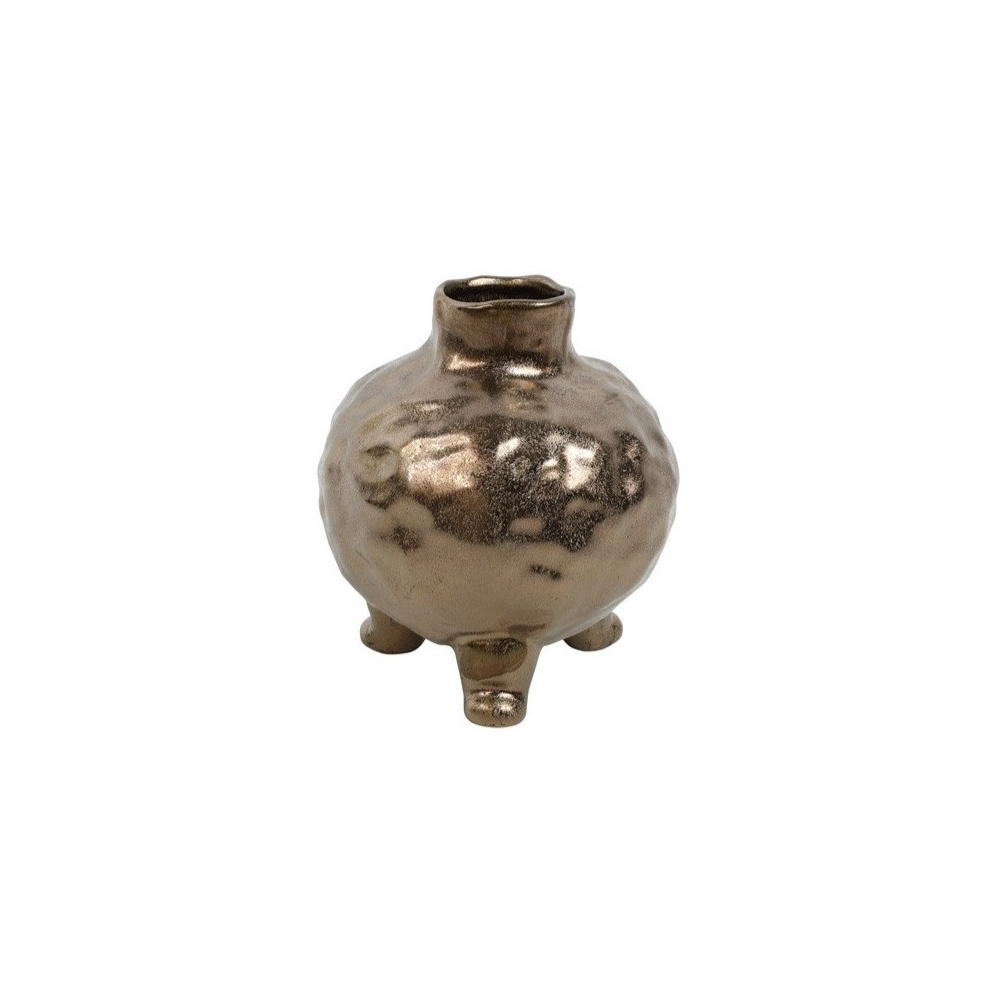 Βάζο κεραμ.μπρονζέ σφυρ.14Χ15,5 Plastona 013.809650