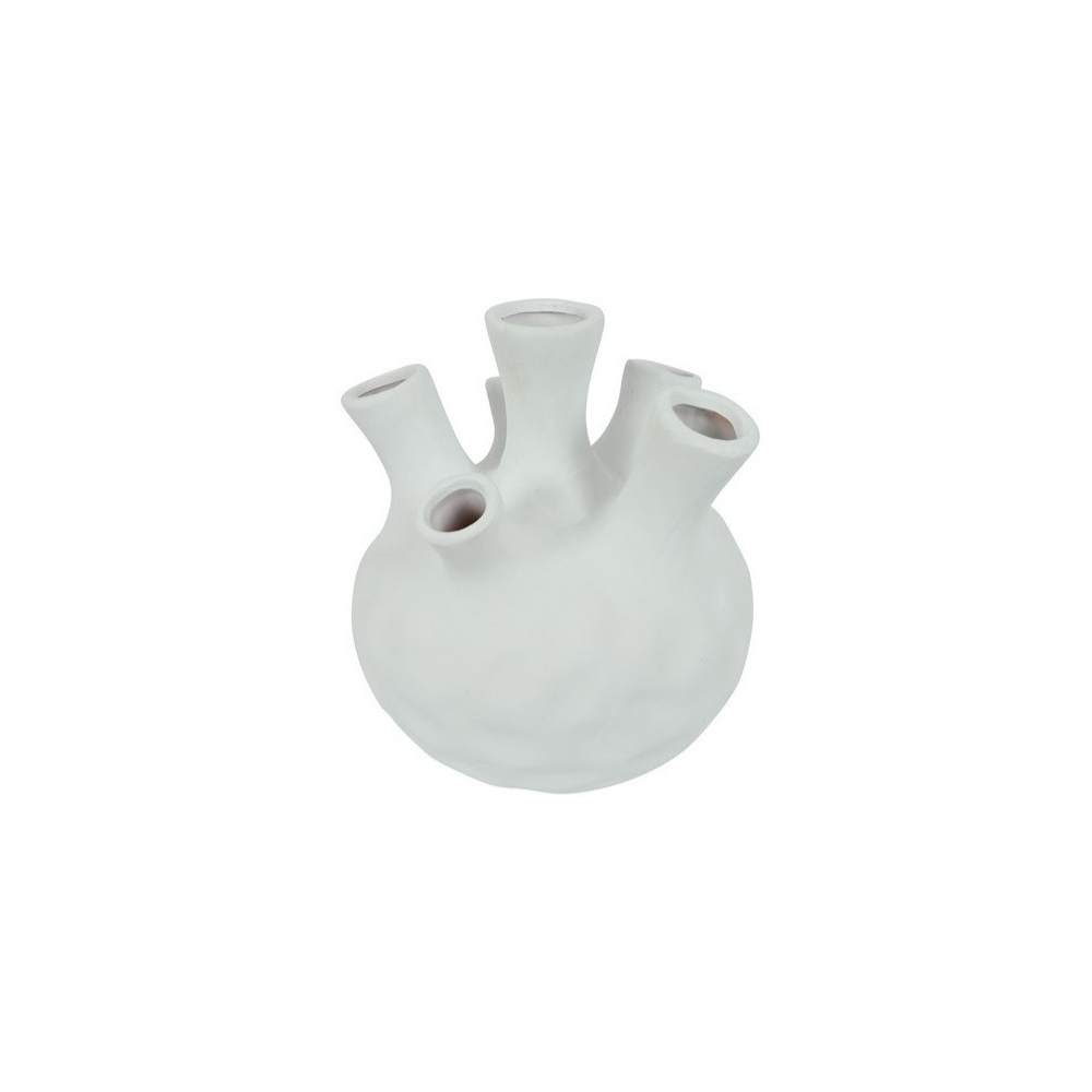 Βαζο κεραμ.tulipa λευκό 24Χ26 Plastona 013.820850