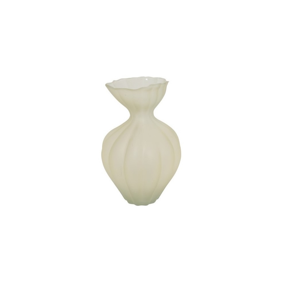 Βάζο γυαλ.LENORE ματ εκρού 19,5Χ30,5 Plastona 013.825428