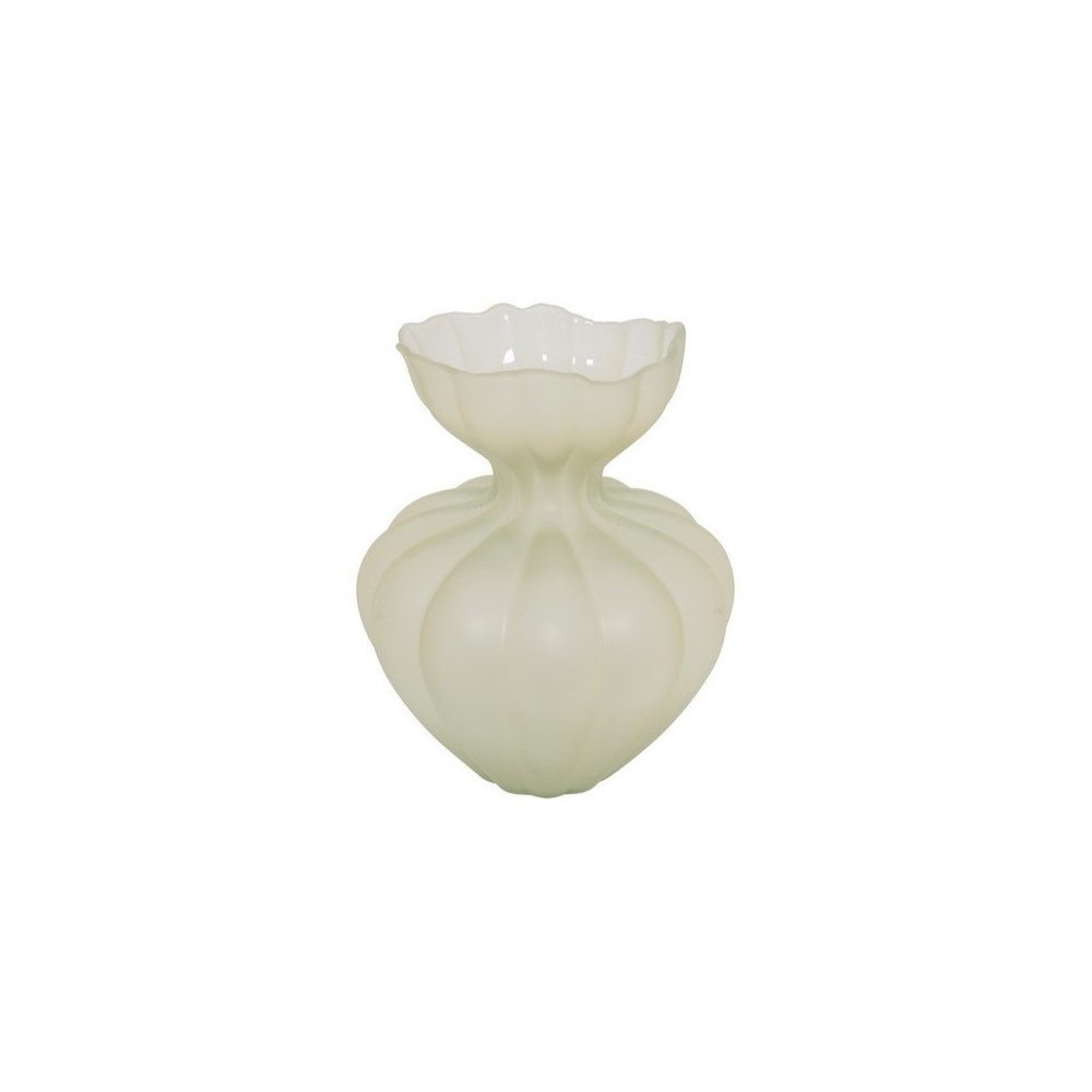 Βάζο γυαλ.LENORE ματ εκρού 26Χ32 Plastona 013.825432