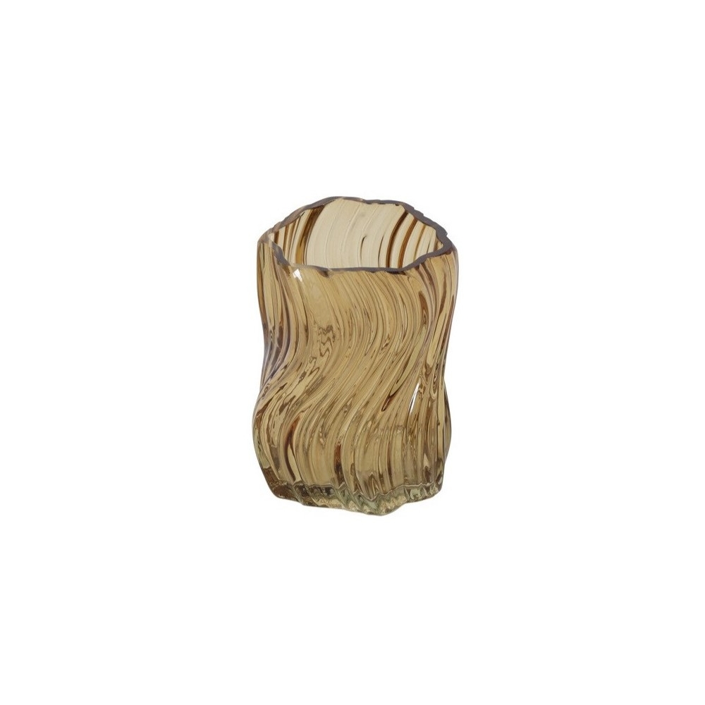 Κηροπήγιο γυαλ.καφέ 10x12,5CM Plastona 013.825553