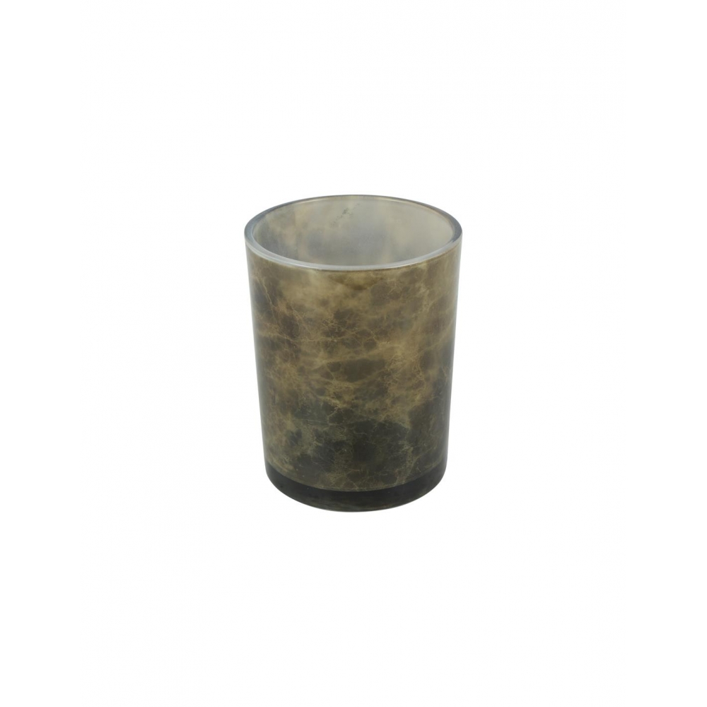 Κηροπήγιο γυάλ.καφέ νερά 10x12,5cm Plastona 013.834799