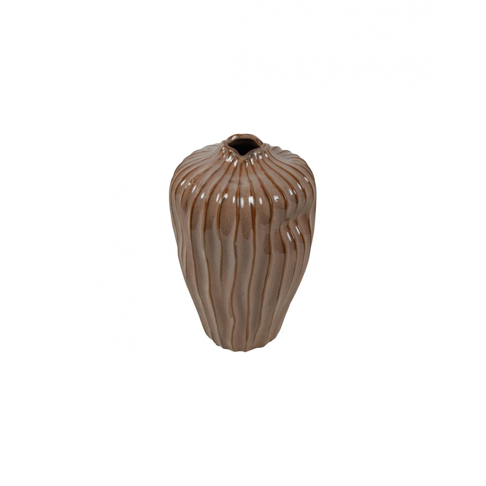 Βάζο κεραμικό καφέ 19x30cm Plastona 013.836631