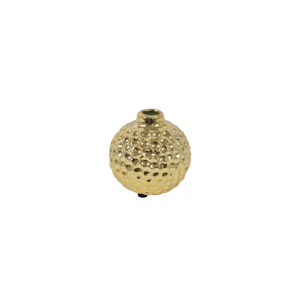 Βάζο μπάλα κεραμικό χρυσό 8,5x8cm Plastona 013.836807