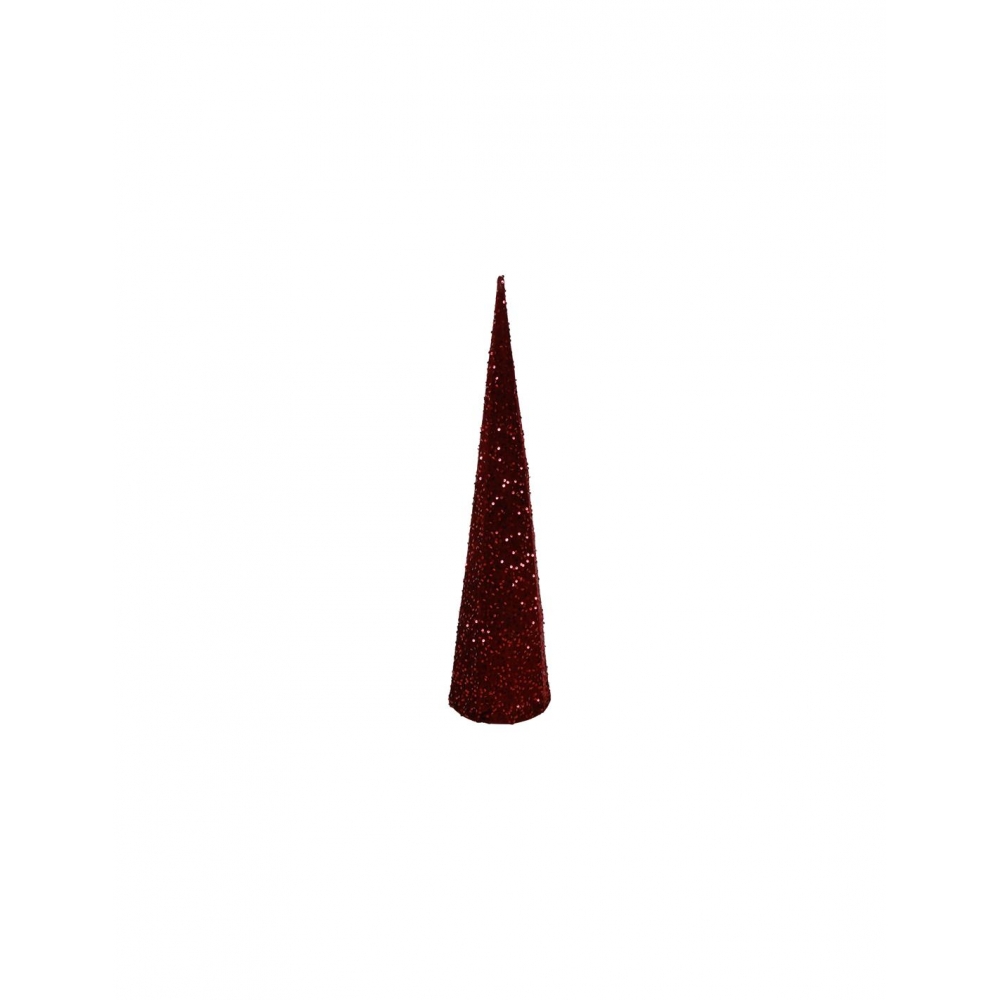 Δέντρο κωνικό παγιέτα μπορντω 20x80cm Plastona 013.837475