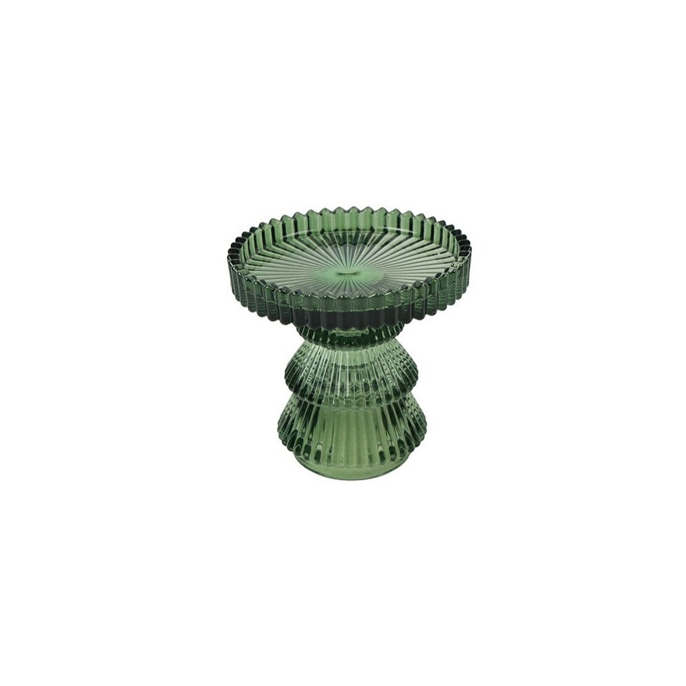 Κηροπήγιο γυαλ.με πόδι πράσινο 10Χ10 Plastona 013.842015