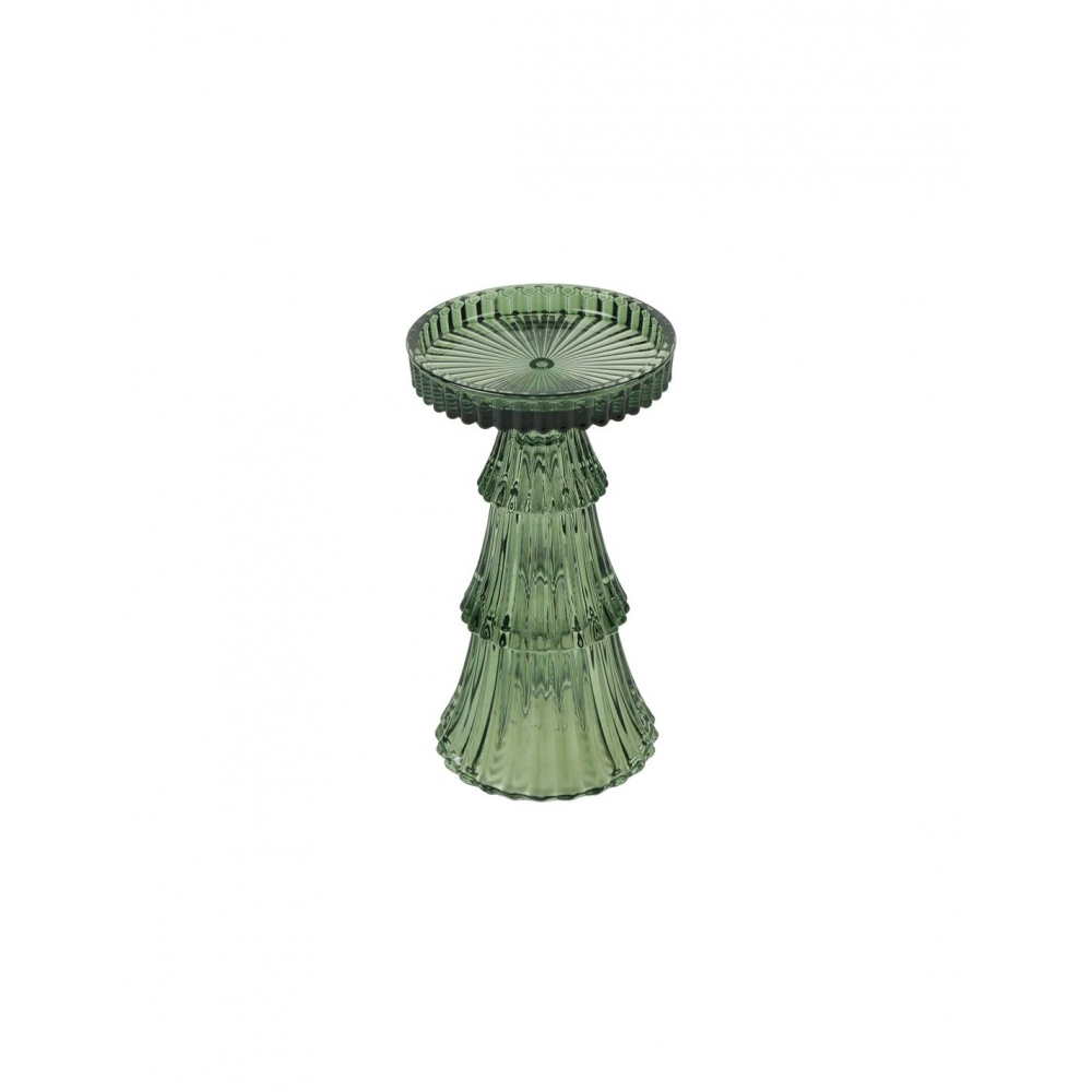 Κηροπήγιο γυάλινο πράσινο10x17cm Plastona 013.842023