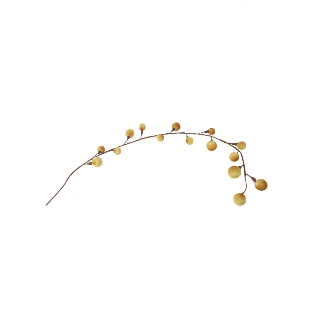 Γιρλάντα μπάλες βελουτέ χρυσό 10x140cm Plastona 013.843158