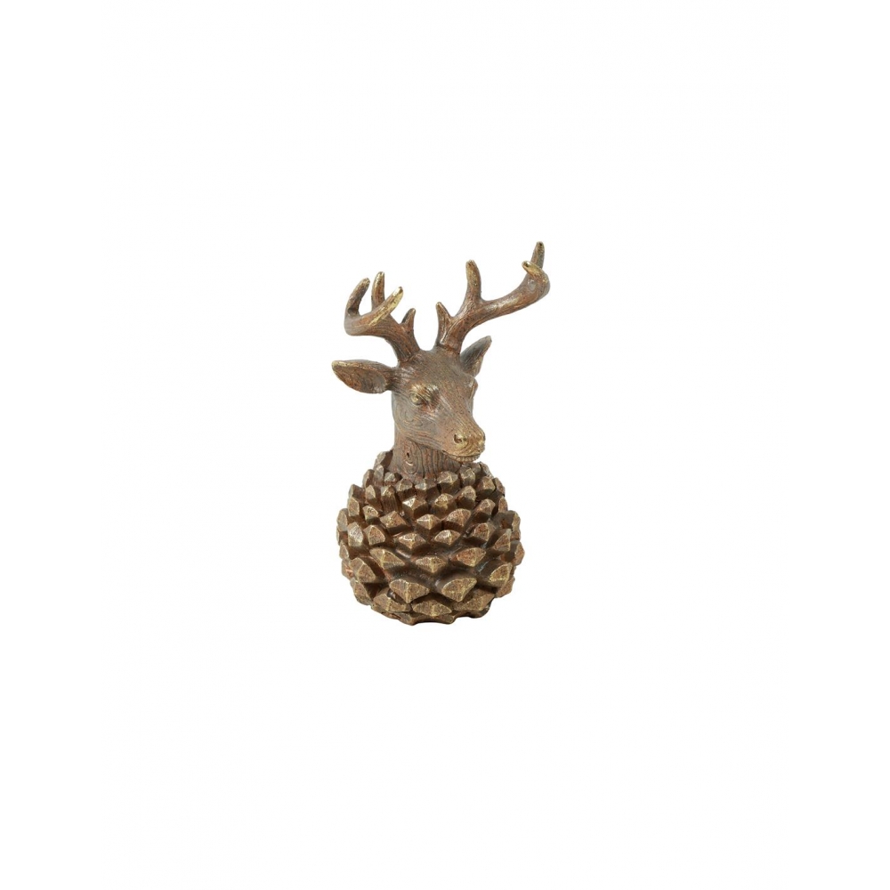 Τάρανδος σε κουκουνάρι 9x17cm Plastona 013.843559