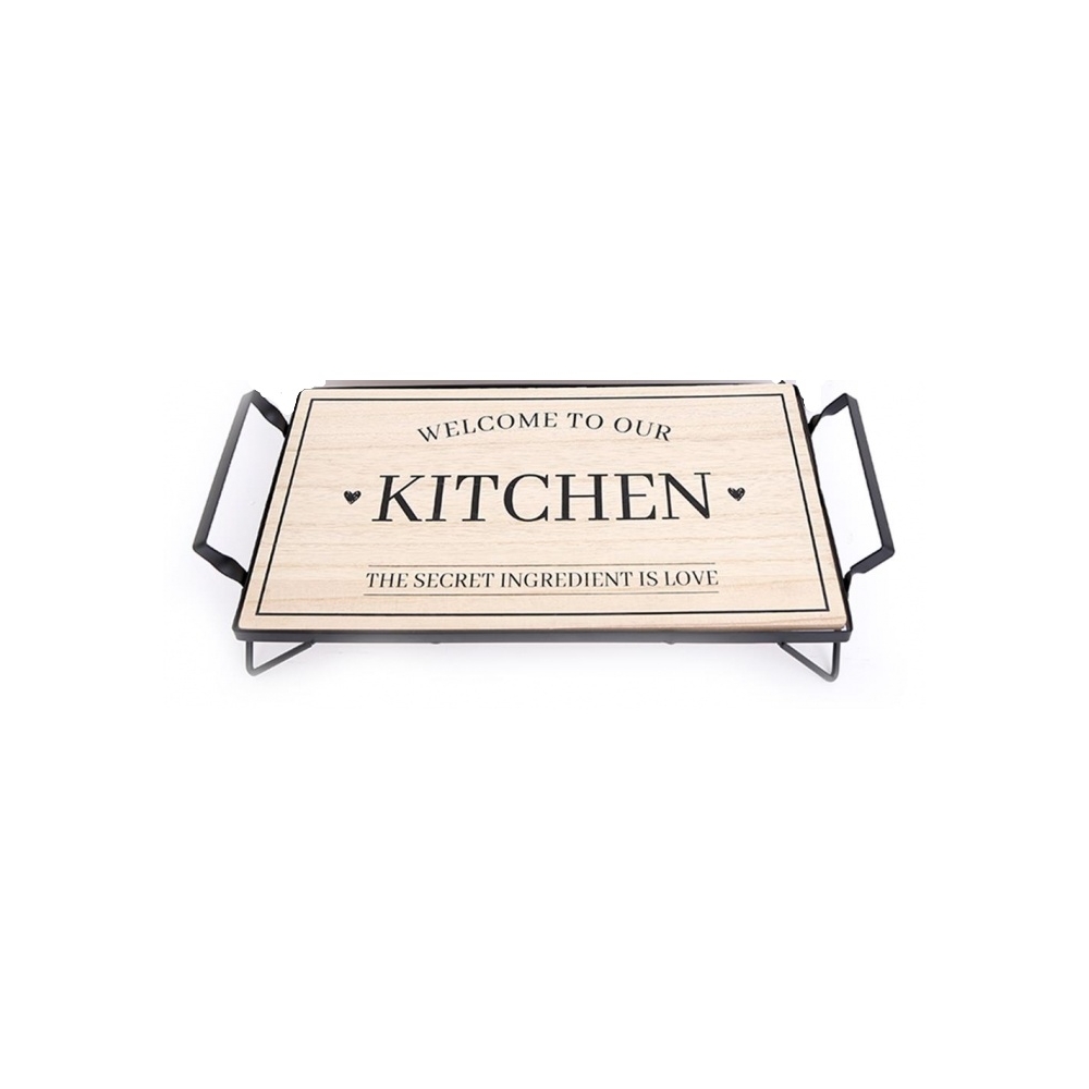 Δίσκος σε βάση ξύλινος KITCHEN Plastona 014.KG0751B