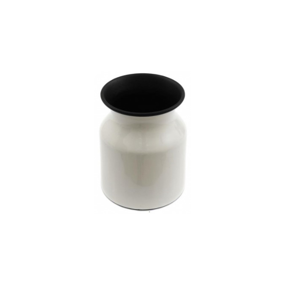 Βάζο monochrome λευκό 11,5εκ. Plastona 014.TJN0432