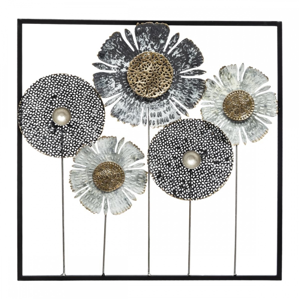Πίνακας τοίχου μεταλ.FLOWER 50X50 Plastona 07.169391