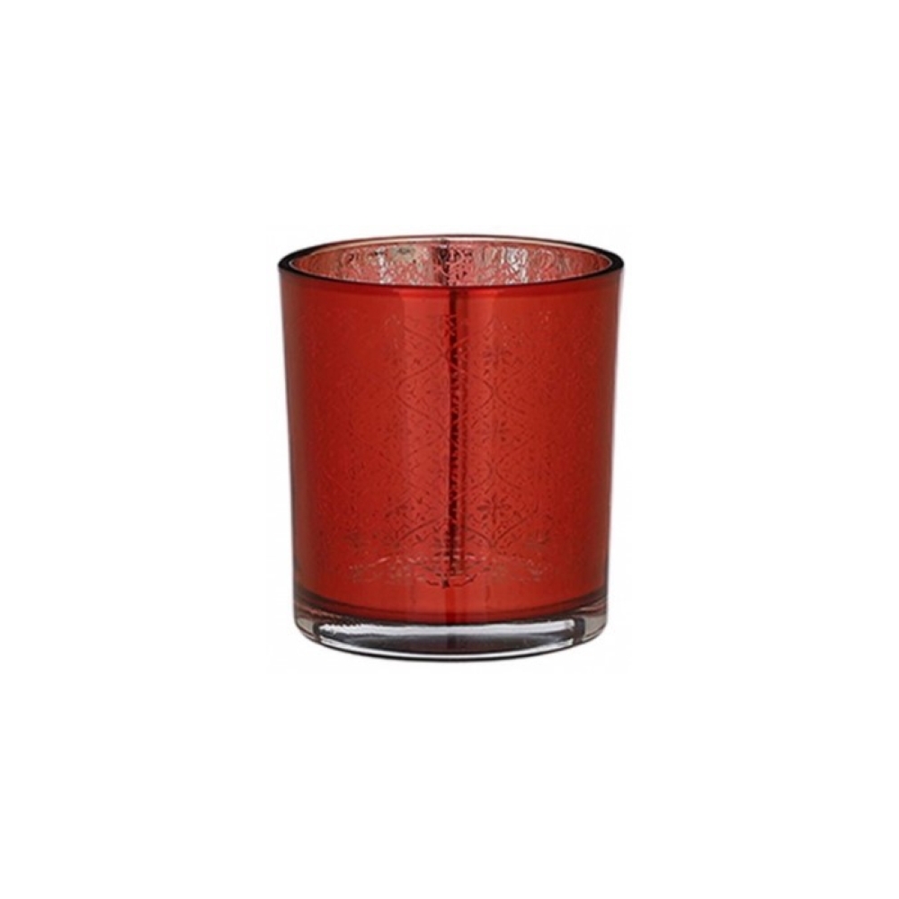 Κηροπήγιο γυαλ.Diori κόκκ.7Χ8 Plastona 02.1121500