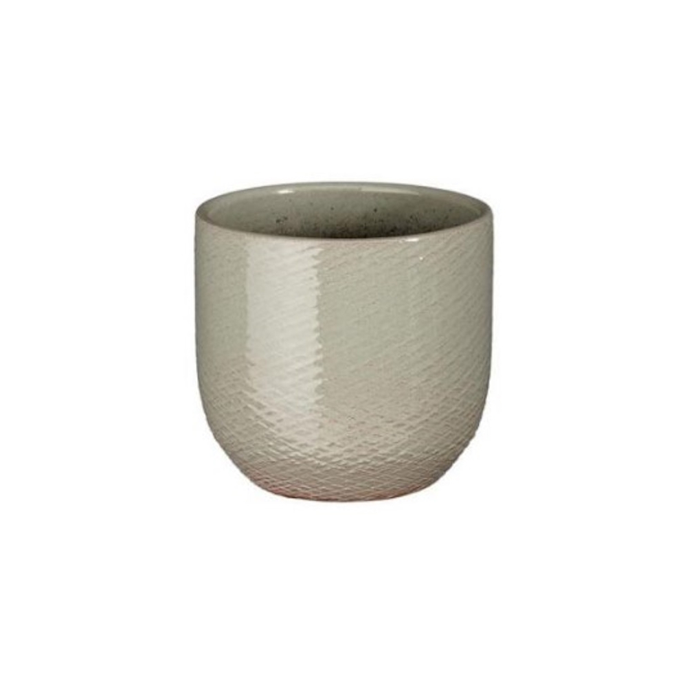 Κασπώ κεραμικό γκρι Φ12Η11cm Plastona 02.1167425