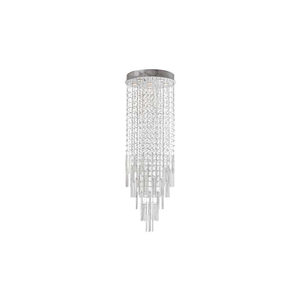 Artekko Crystal Κρεμαστό Φωτιστικό με 6 Λάμπες Διάφανο Κρύσταλλο (60x60x150)cm Artekko 023-3036