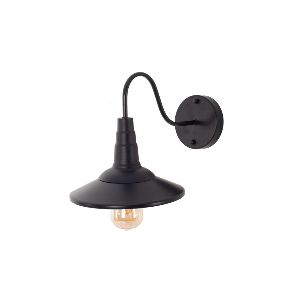 Artekko Aluminum Φωτιστικό Απλίκα Μονόφωτο (Ε27) Μαύρο με Καθρέφτη (29x29x46)cm Artekko 023-3325