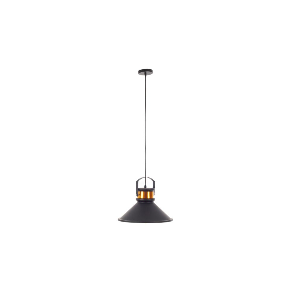 Artekko Aluminum Φωτιστικό Οροφής Μονόφωτο (Ε27) Μαύρο/Χρυσό (40x40x16)cm Artekko 023-3327