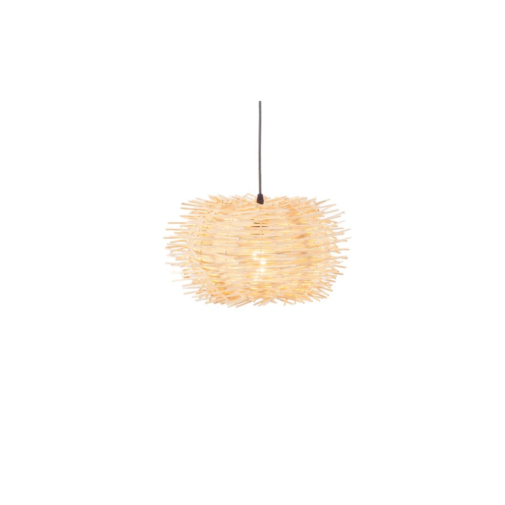 Artekko Bamboo Φωτιστικό Οροφής Μονόφωτο (Ε27) Φυσική Απόχρωση (40x40x25)cm Artekko 023-3356