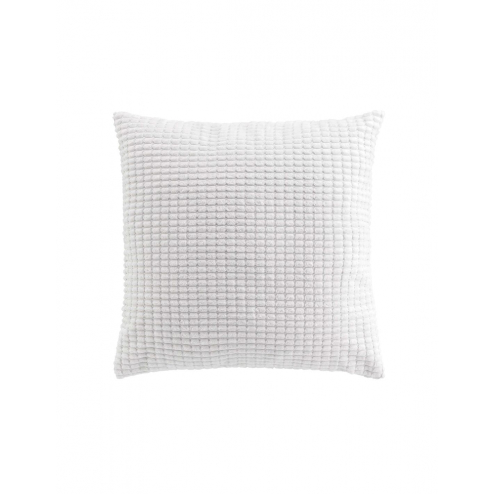Μαξιλάρι embossed velvet λευκό 45x45cm Plastona 027.1612772