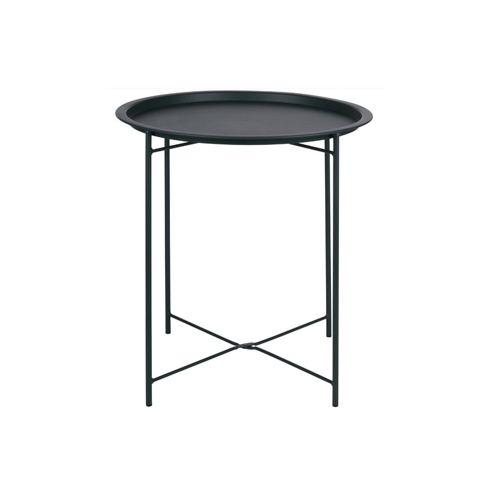 Τραπέζι βοηθητικό μεταλλικό μαύρο 46x50cm Plastona 03.44051