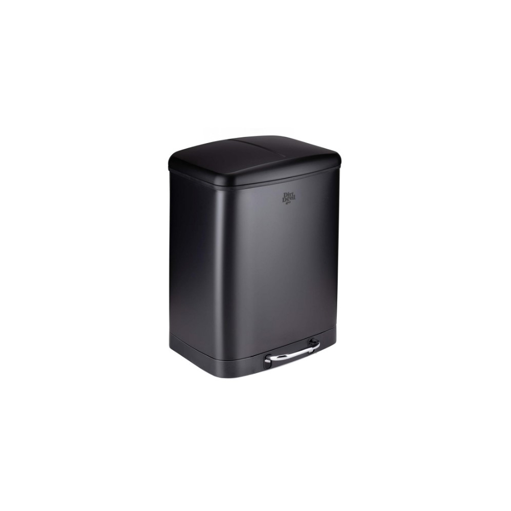 Κάδος απορριμάτων μαύρος διπλός soft close 12L/37 x 34 x 50 cm Plastona 03.49507