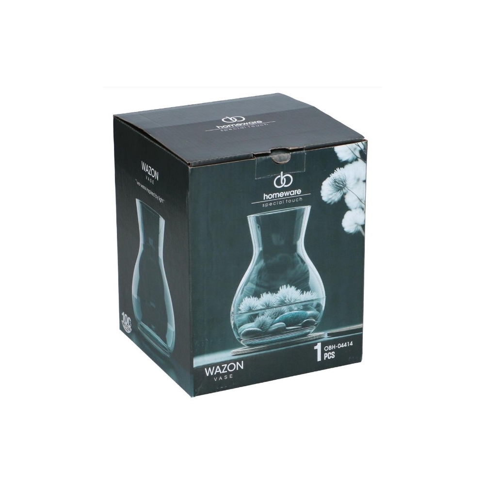 Βάζο γυάλινο 14x18cm Plastona 03.70441