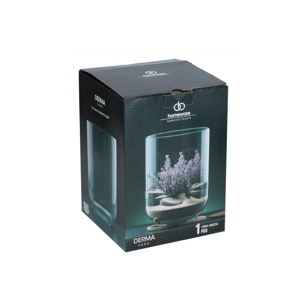 Βάζο γυάλινο 14x20cm Plastona 03.70603