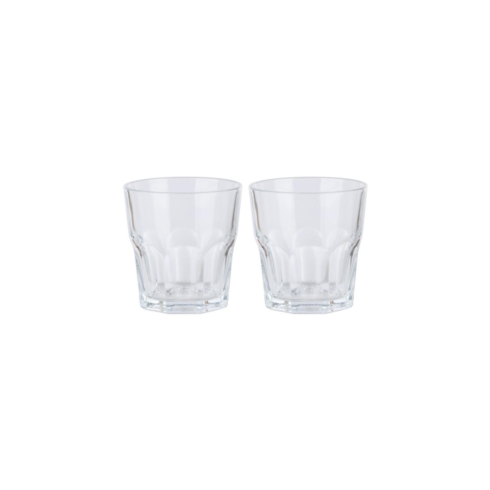 Ποτήρι γυάλινο 250ml/set 2pcs Plastona 03.90110