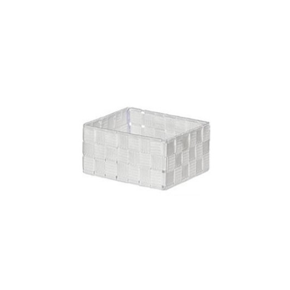 Καλάθι αποθήκευσης Polyester λευκό 20X16X10cm Plastona 06.8412510004