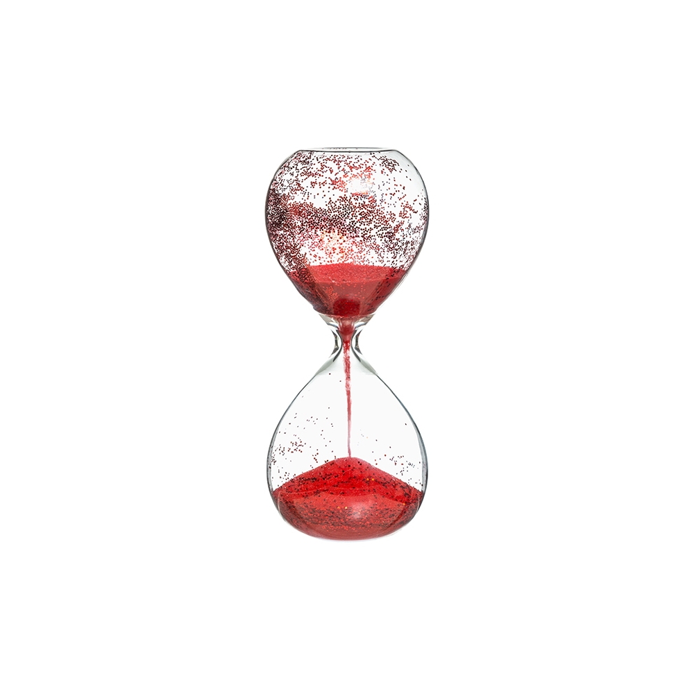 Κλεψύδρα glitter κόκκινη 1Η 8,5Χ20 Plastona 07.153681A