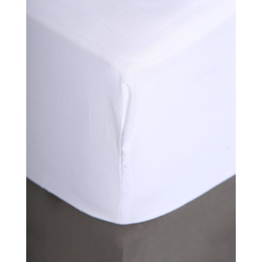 Microsilk Μονόχρωμο Σεντόνι με λάστιχο Oscar Μονή (100x200 32cm) Άσπρο Pennie 072229-01