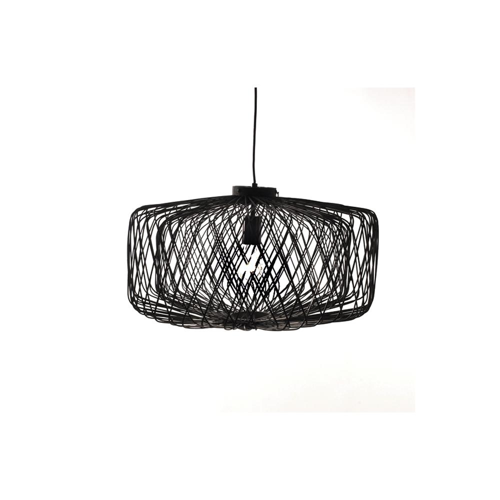 Φωτιστικό οροφής Black Bamboo δ.50x30cm Zaros LS100