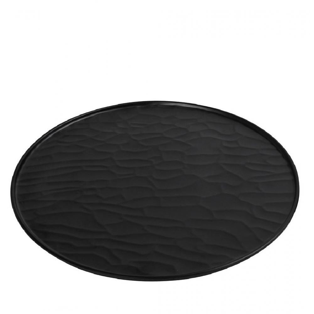 BLACK ΠΙΑΤΟ PIZZA 35ΕΚ WAVY MATTE ΜΕΛΑΜΙΝΗΣ  (smA) Espiel MLB335K18-6