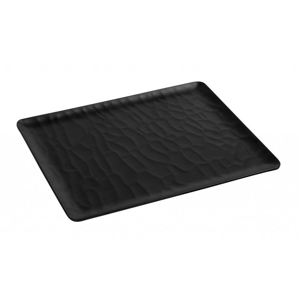BLACK ΔΙΣΚΟΣ ΜΠΟΥΦΕ GN1/2 32,5Χ26,5ΕΚ WAVY MATTE ΜΕΛΑΜΙΝΗΣ Espiel MLB535K24-6