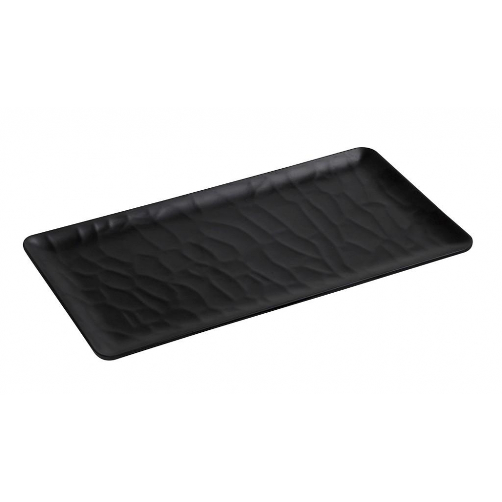 BLACK ΔΙΣΚΟΣ ΜΠΟΥΦΕ GN1/3 32,5Χ17,6ΕΚ WAVY MATTE ΜΕΛΑΜΙΝΗΣ Espiel MLB536K30-6