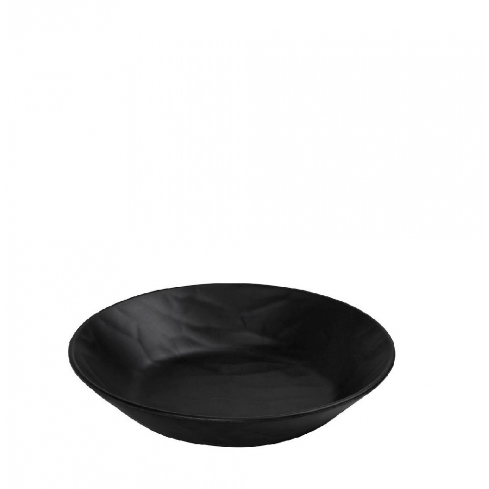 BLACK ΠΙΑΤΟ ΒΑΘΥ ΣΤΡΟΓΓ. 19ΕΚ WAVY MATTE ΜΕΛΑΜΙΝΗΣ Espiel MLB393K72-6
