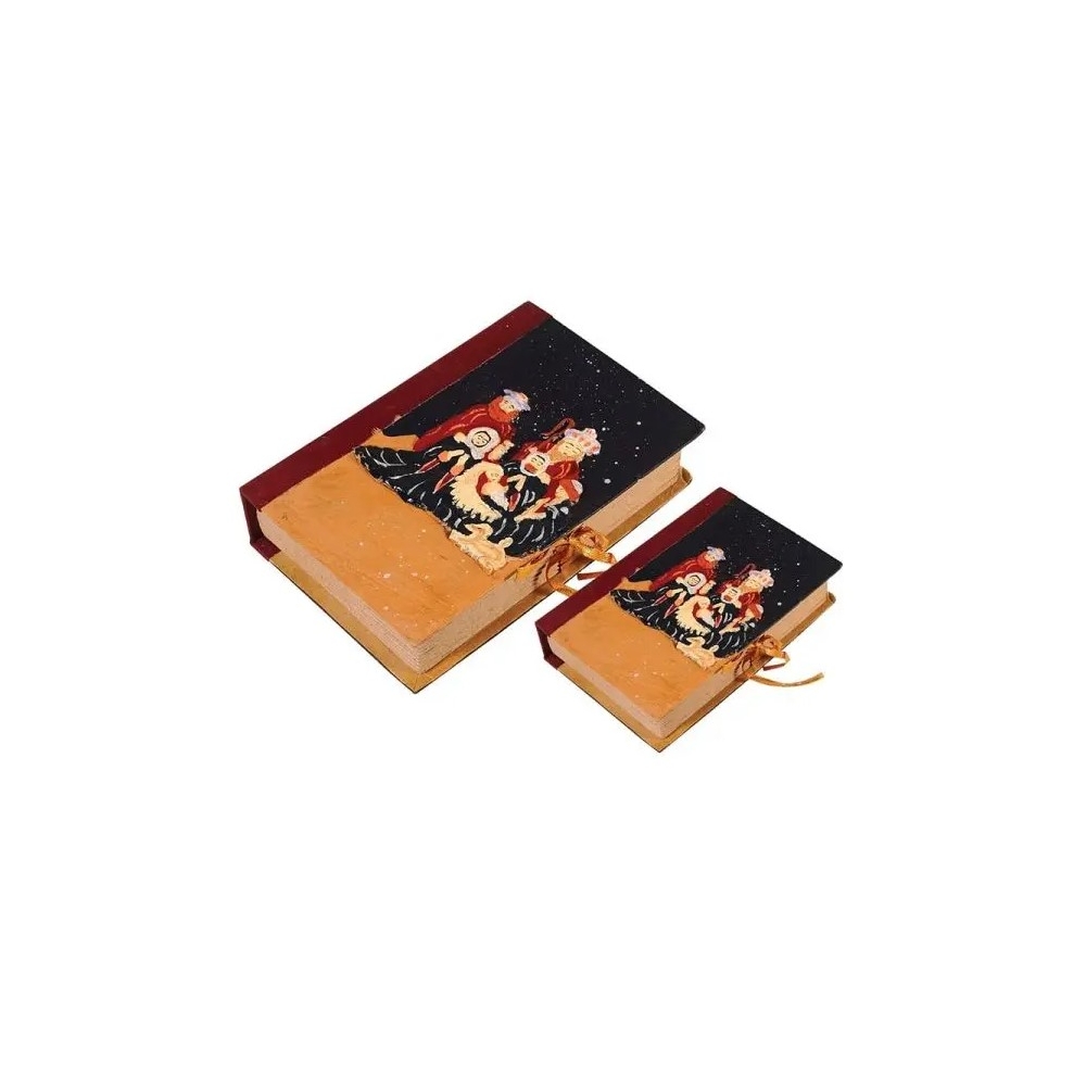 Artekko Book Πολύχρωμα Διακοσμητικά Χάρτινα Βιβλία με Αποθηκευτικό Χωρο 2pcs Artekko 127-0827