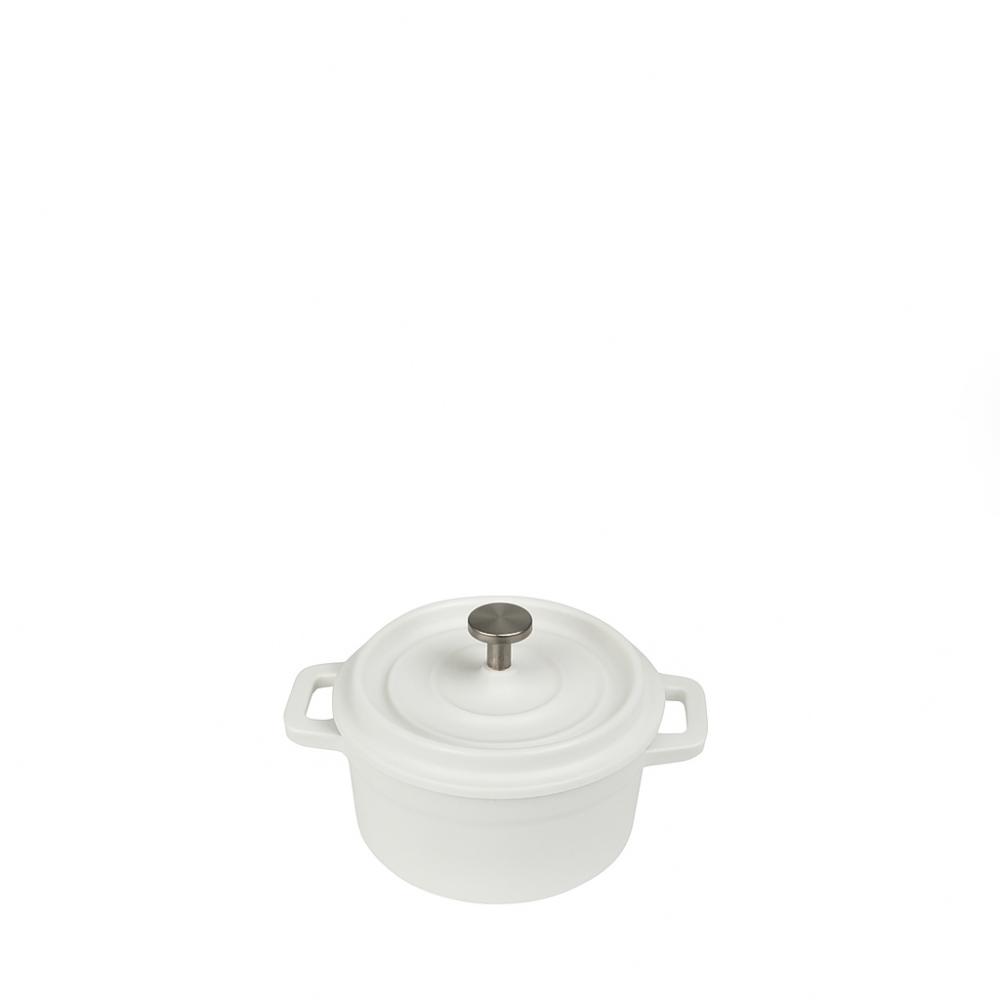 VOLCANO ΚΑΤΣΑΡΟΛΑΚΙ CAST-IRON ΛΕΥΚΟ ΜΕ ENAMEL 250ML 10ΕΚ. Espiel SAC101