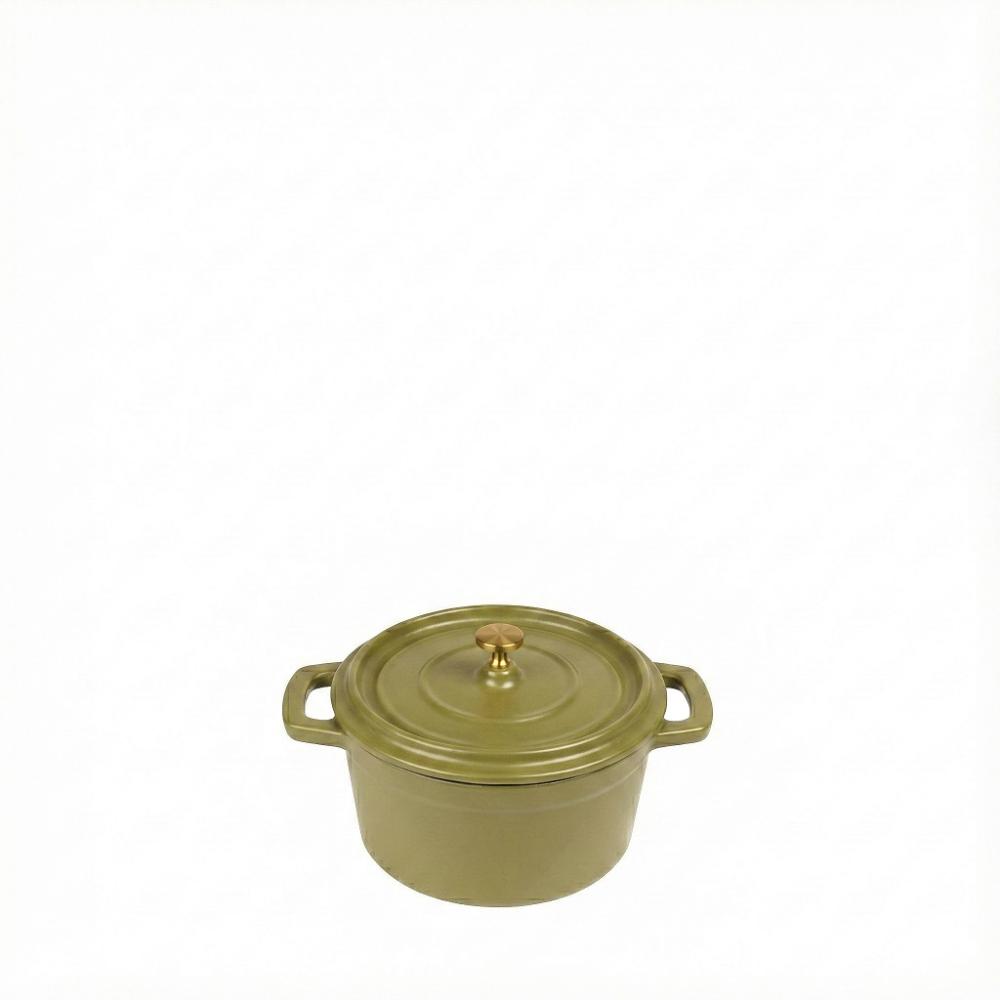 VOLCANO ΚΑΤΣΑΡΟΛΑΚΙ CAST-IRON ΧΑΚΙ ΜΕ ENAMEL 750ML 14ΕΚ. Espiel SAC106
