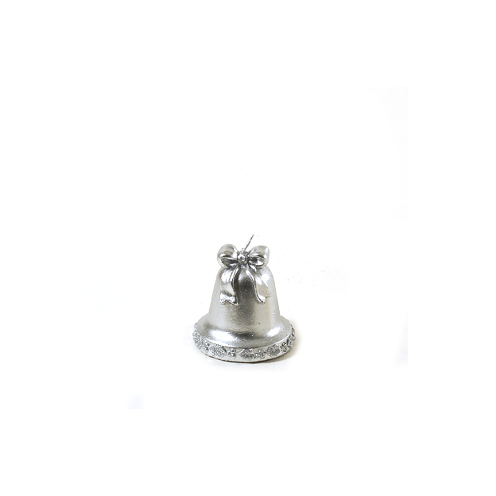 Κερί Καμπάνα 7,5cm Ασημί Zaros HG685