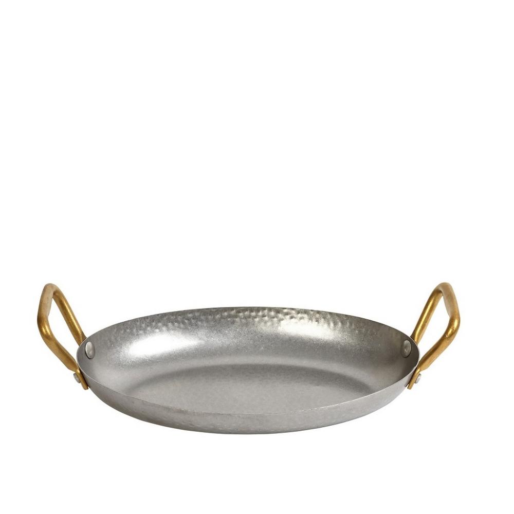 ANTIQUE STONEWASH GREY ΣΑΓΑΝΑΚΙ ''ΣΦΥΡΗΛΑΤΟ'' ΟΒΑΛ 1,2mm SS18/0 28(32,5 INCL. HANDLES)X18X4CM Espiel FEV145