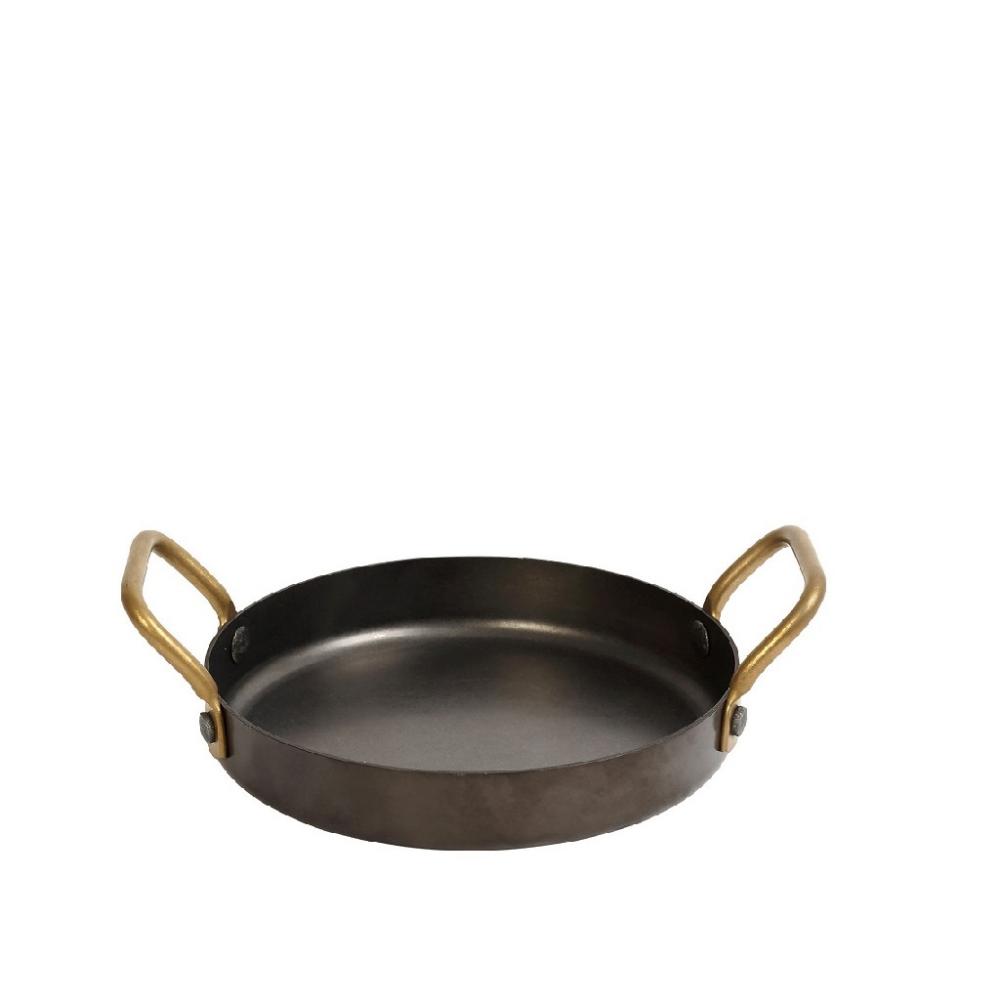 ANTIQUE STONEWASH BLACK ΣΑΓΑΝΑΚΙ ΜΕ 2 ΛΑΒΕΣ 3-PLY SS18/10-SS18/0 370ML D: 14 H: 3CM Espiel FEV405