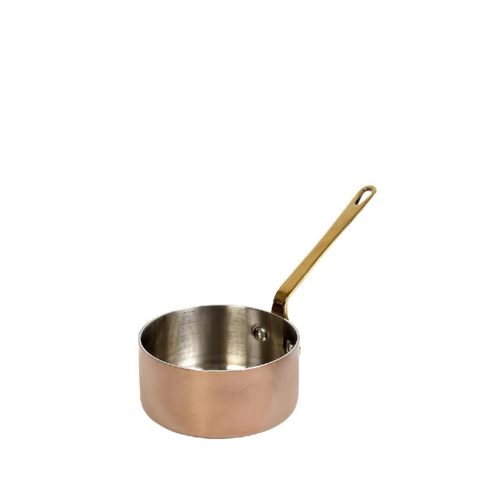 SHINY COPPER ΚΑΤΣΑΡΟΛΑΚΙ ΜΕ ΜΟΝΗ ΛΑΒΗ 3-PLY SS18/10-SS18/0 160ML D: 7,7 H: 4CM (smA) Espiel FEV501